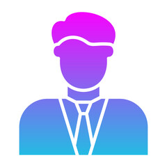 Accountant Glyph Gradient Icon