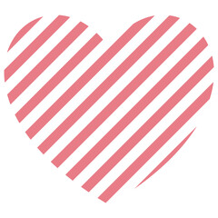 stripe heart icon, heart of lovers
