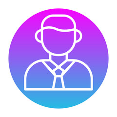 Manager Glyph Gradient Icon