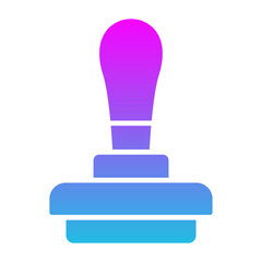 Stamp Glyph Gradient Icon