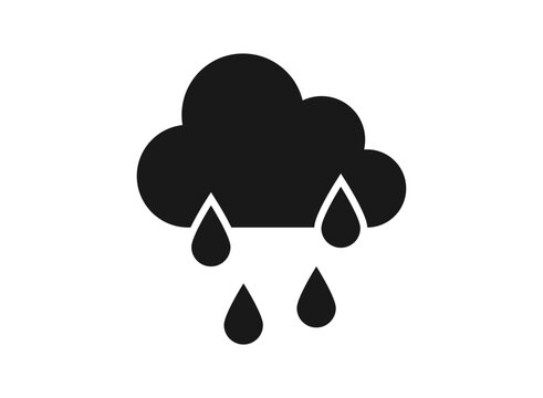 Clouds rain wind icon vector design. eps 10.
