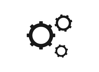Gear mechanism vector settings vector icon.