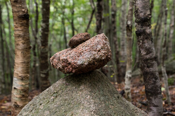 Stacked Stones in forest