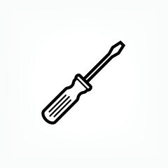 Screwdriver Icon. Repair Tool Symbol - Vector.