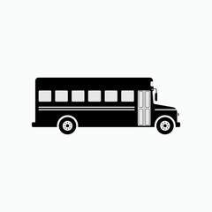School Bus. Student Transportation Symbol - Vector.