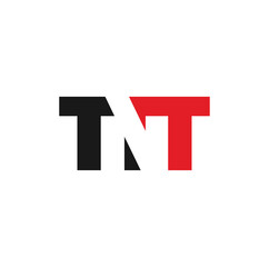 Letter TNT Logo design. Vector Illustration. - obrazy, fototapety, plakaty