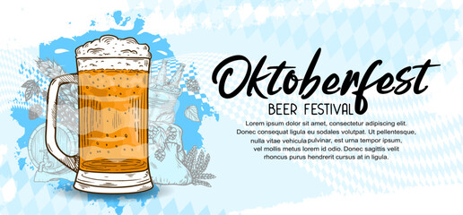 oktoberfest vector design can be use for poster, invitation and celebration purpose