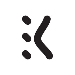 EK letter logo design vector