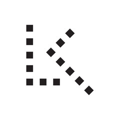 LK letter logo design vector