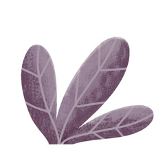 Textured Purple Leaves Illustration