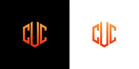 RUU Letter Logo Design polygon Monogram Icon Vector Template