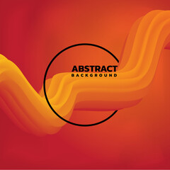 Fluid gradient background. liquid gradient background. object red to yellow gradient. red background. with to black line circle.