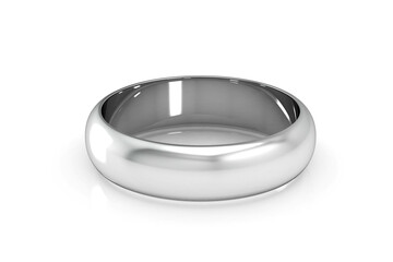wedding ring on white background (high resolution 3D image)