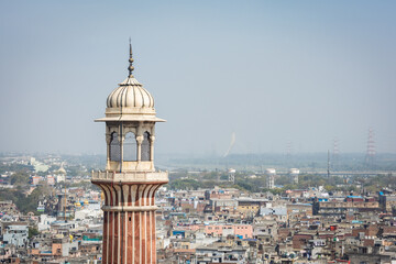 Obraz premium Jama Masjid, Old town of Delhi, India.