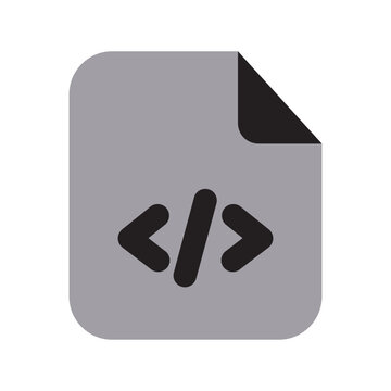 Coding Files Icon Two Tone Solid