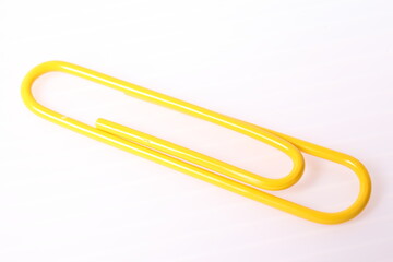 Yellowclip isolated on white