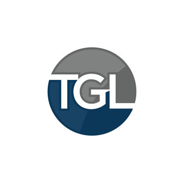 Letter T G L and circle. Logo design. Vector Illustration.