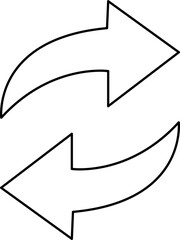 vector arrow icon illustration on white background..eps