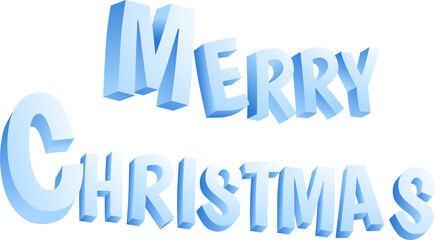 Merry Christmas 3D Text
