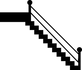 stairs icon vector illustration on white background..eps