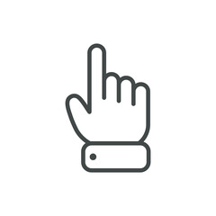 Vector cartoon finger mouse cursor in various gestures for mobile touch screen devices
