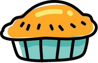 Pie Vector Illustration