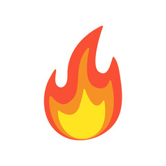 Vector Collection of Flame. Simple fireball design Campfire and fire prevention ideas
