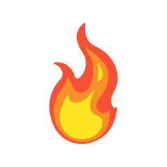 Vector Collection of Flame. Simple fireball design Campfire and fire prevention ideas