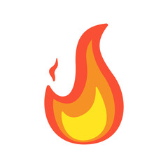 Vector Collection of Flame. Simple fireball design Campfire and fire prevention ideas