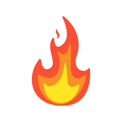 Vector Collection of Flame. Simple fireball design Campfire and fire prevention ideas