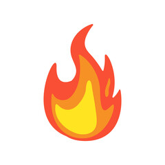 Vector Collection of Flame. Simple fireball design Campfire and fire prevention ideas