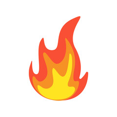 Vector Collection of Flame. Simple fireball design Campfire and fire prevention ideas