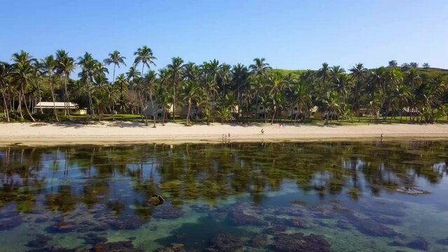 Drone shots of Suva and other parts of Fiji islands including the capital, beaches, resorts and nature, UHD