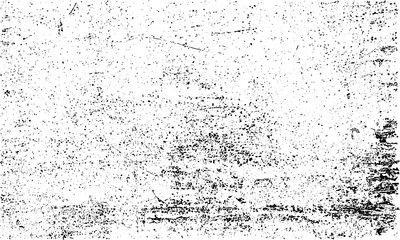 Grunge distressed dust particle white and black. Abstract overlay white background.