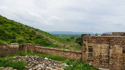 Fototapeta na wymiar bhangarh fort famous in rajasthan hd image