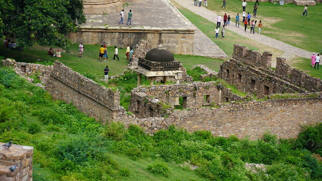 view of Bhangarh: the most haunted fort in India