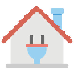 Electricity Flat Colored Icon