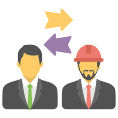 Real Estate Consultant Flat Icon