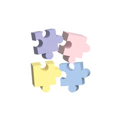 Obraz premium jigsaw puzzle pieces