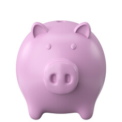 Piggy bank. 3D element.