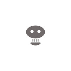 skull icon vector illustration logo