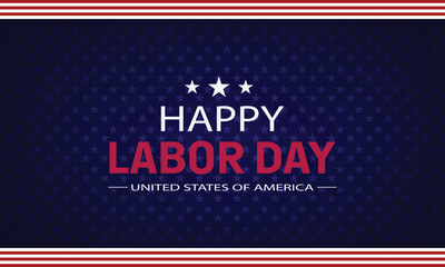 Happy Labor Day of the United States of America.Labor day banner design