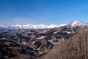 大望峠の雪景色