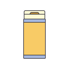 Shampoo icon in color, isolated on white background 