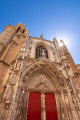 View of the Cathedral of Aix-en-Provence, France