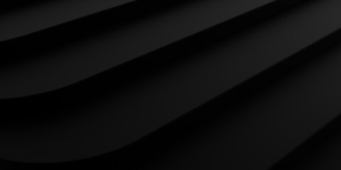 Obraz premium Abstract dark black shape background with high resolution. minimalistic modern design for business presentations. 3d rendering.