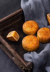 The traditional Chinese festival Mid-Autumn Festival food moon cake