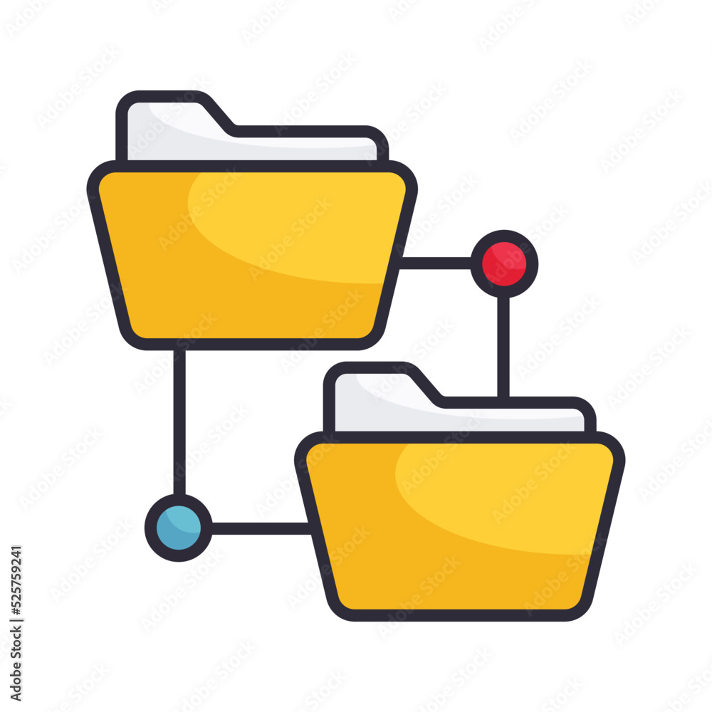 Aufkleber data network vector filled outline icon design illustration on white background. eps 10 file