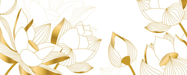 lotus background with luxury style