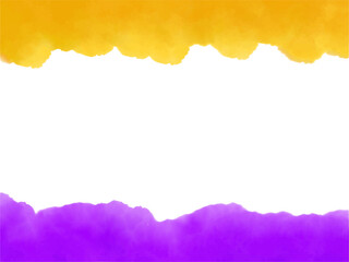 ハロウィンカラーの抽象フレーム背景、オレンジと紫